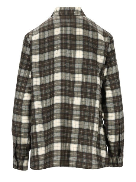 Camicia in twill di seta Check