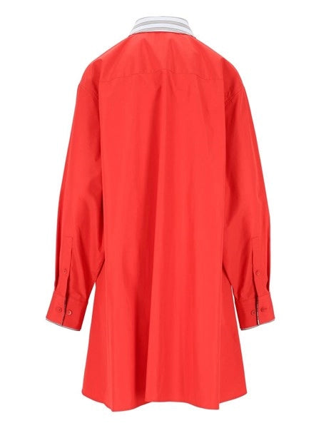 Mini abito camicia in popeline