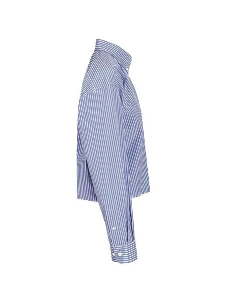 Camicia in popeline con logo