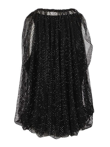 Top in rete con cristalli