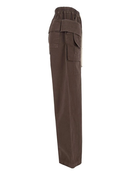 Pantaloni cargo in twill di cotone