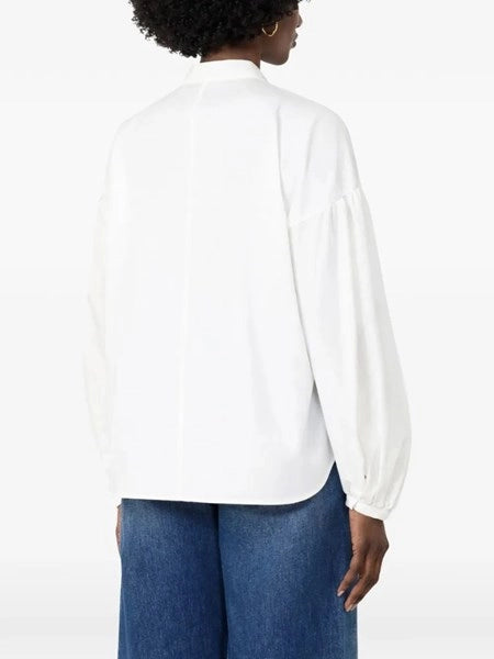 Blusa in cotone - Avorio