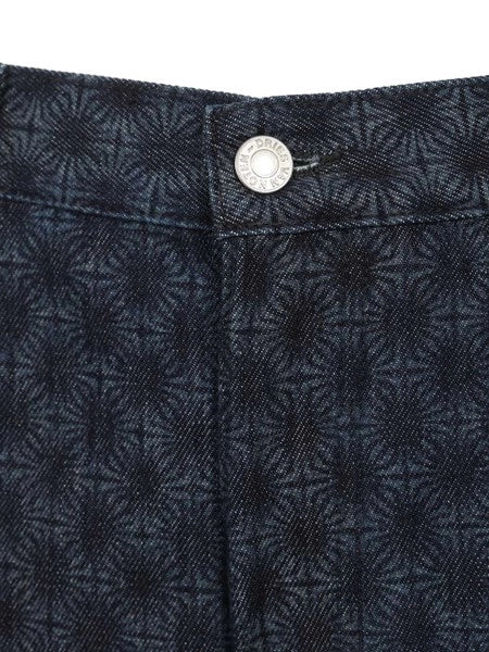Jeans a gamba larga floreali