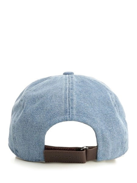 Cappello da baseball in denim