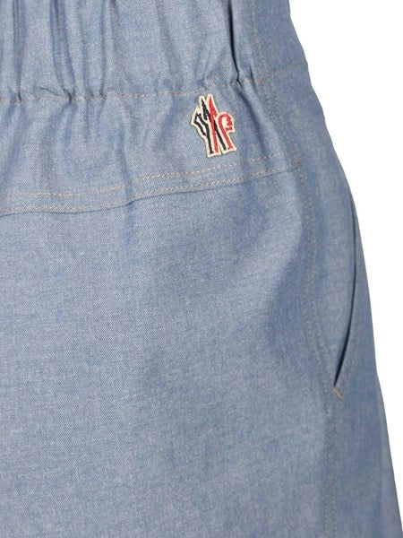 Shorts in cotone chambray