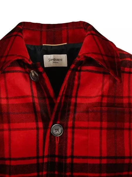 Giacca tartan in velluto