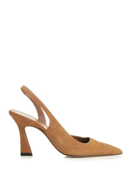 Slingback Vinnie 85 in suede