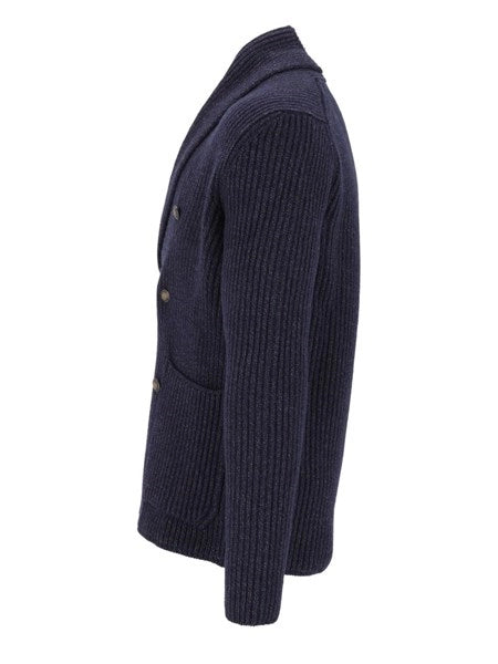 Cardigan doppiopetto in lana