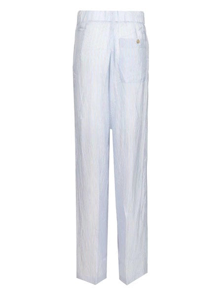 Pantaloni a gamba larga a righe