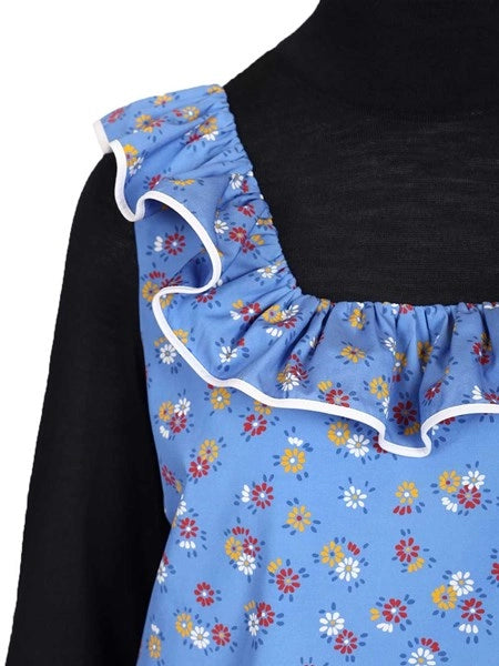 Maglia in popeline e lana