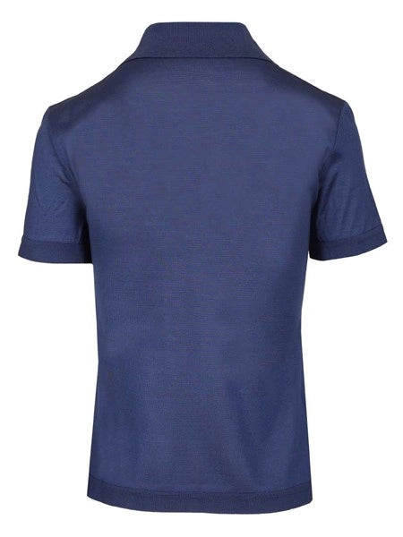 Polo in jersey di seta