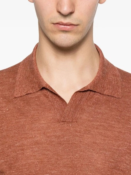 Polo in lino e cotone