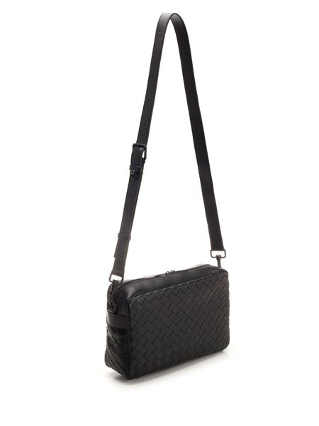 Borsa a tracolla con motivo intrecciato