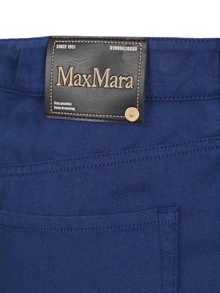 Pantalone in drill di cotone e lino