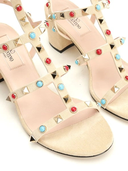 Sandali in suede Rockstud