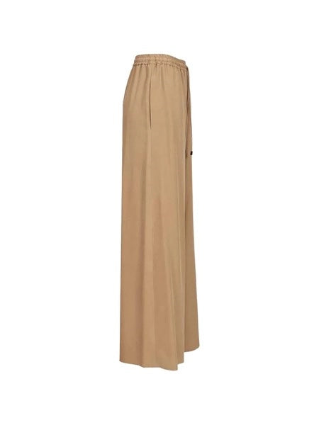 Pantalone largo in seta lavata "Genero"