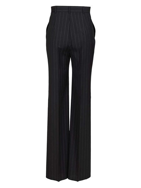 Pantalone in lana gessata