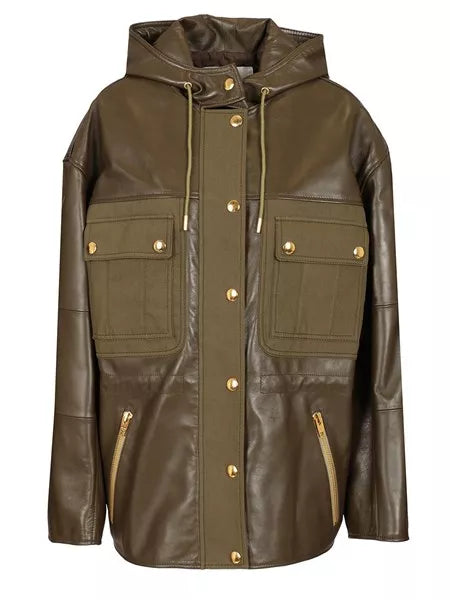 Parka in pelle di agnello