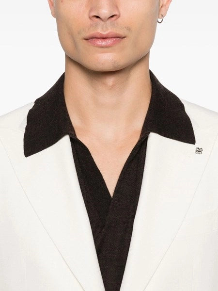 Blazer "Vesuvio" in lana e seta