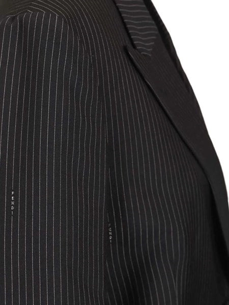 Blazer in lana gessata