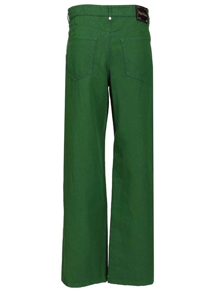 Pantalone in drill di cotone e lino