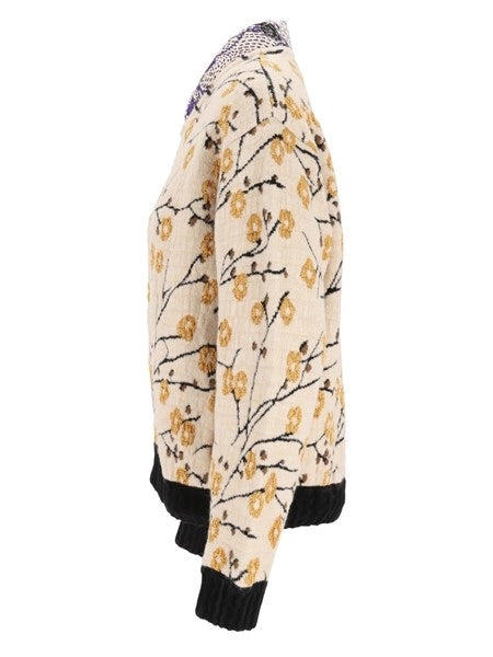 Bomber jacquard "cherry blossom"