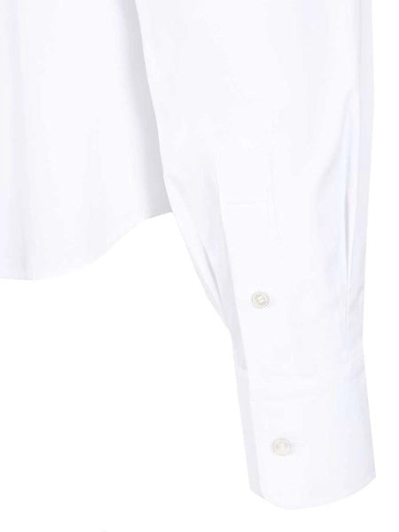 Camicia corta in popeline di cotone