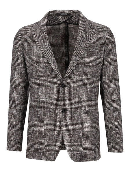 Blazer Principe di Galles in alpaca