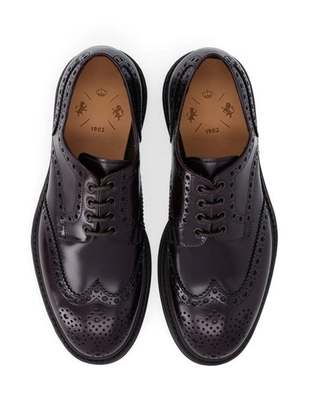 Scarpa derby in pelle lucida