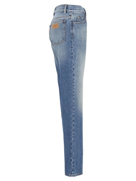 Jeans gamba larga