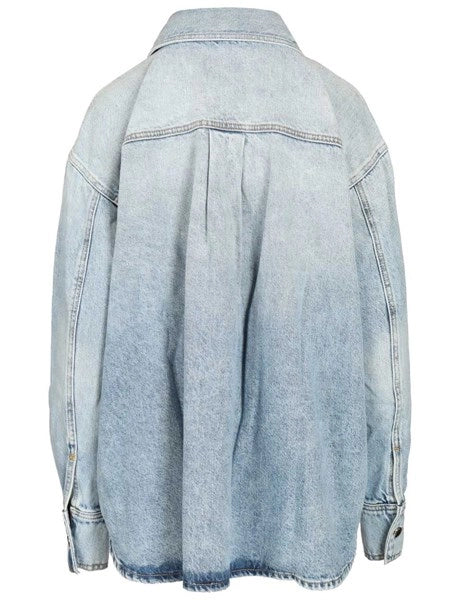 Camicia over in denim "Noa"
