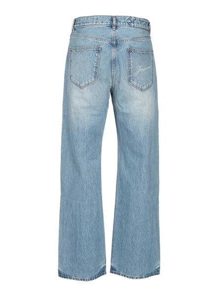 Jeans dritti in denim de-Nîmes