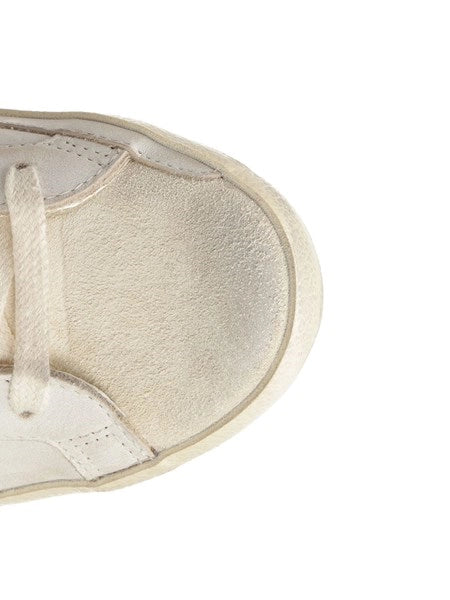 Sneakers "Super-Star" in suede con cavallino