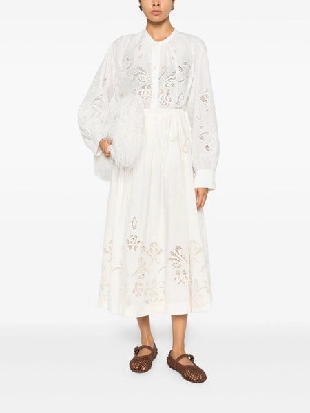 camicia bohemienne in voile con ricamo “lunamaris”