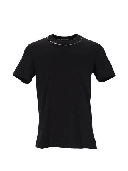 T-shirt in cotone con ricamo