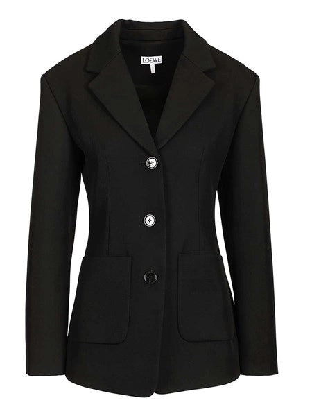 Giacca in twill di lana