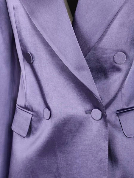 Blazer doppiopetto in raso