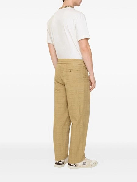Pantaloni in cotone Check