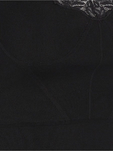 Top in maglia senza maniche