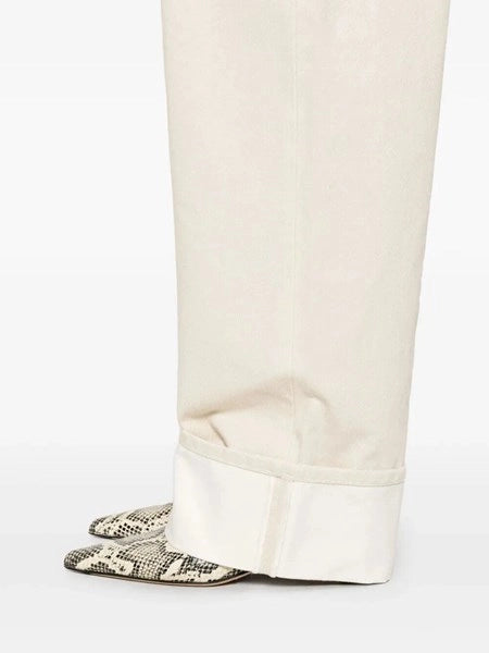 Jeans con risvolto