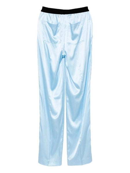 Pantaloni in seta stretch