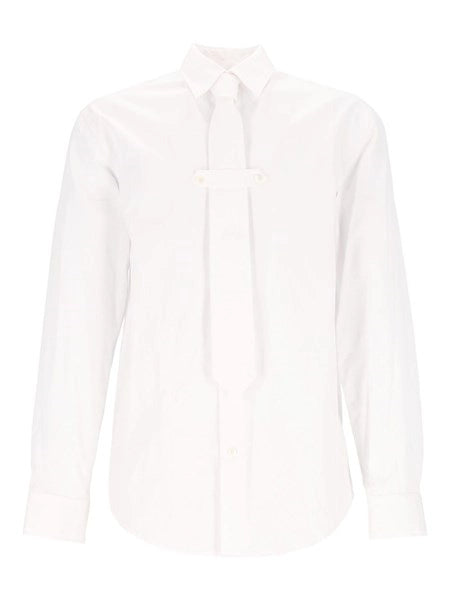 camicia in popeline con cravatta