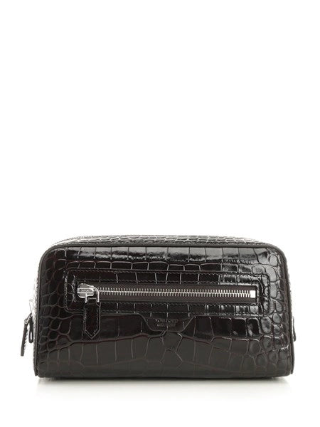 Vanity case in pelle