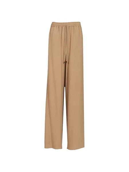 Pantalone largo in seta lavata "Genero"