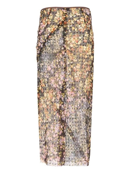 Gonna midi in jacquard