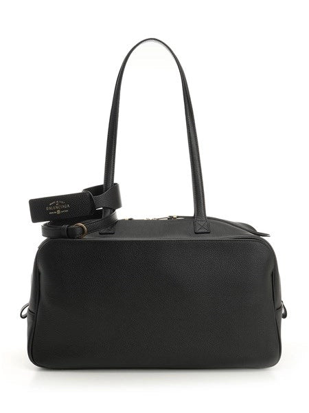 Tote bag media in pelle "Carrie"