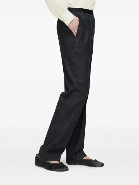 Pantaloni dritti in lana