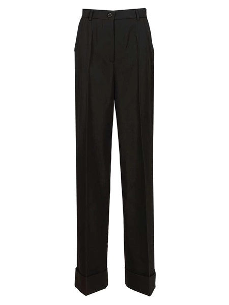 Pantaloni in gabardina di lana