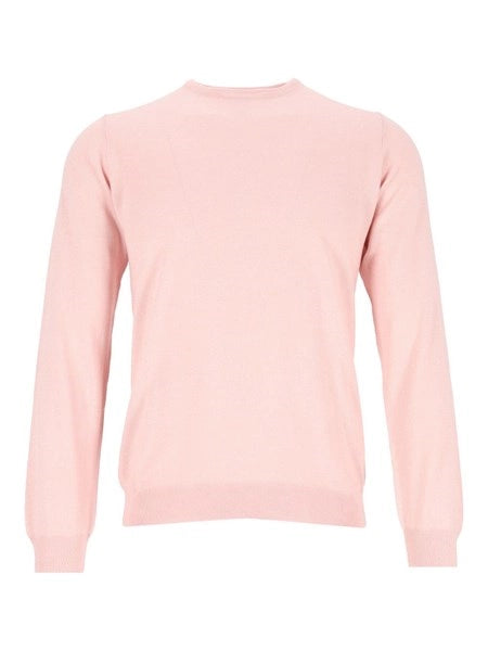 Maglia girocollo in cashmere e seta