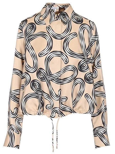 Camicia a palloncino in seta